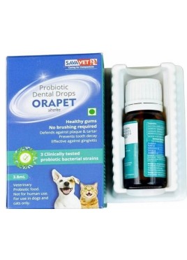 SAVAVET ORAPET PROBIOTIC DENTAL DROPS 3.8ML